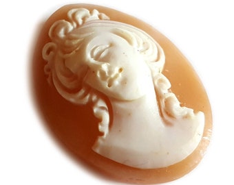 Loose shell cameo nude woman prospect italian cameo jewelry donadio cameos shell camée lâche ルーズカメオ свободная камея camafeo flojo