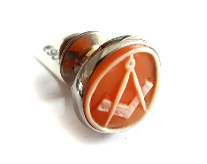 Shell cameo pin compass italian cameo jewelry donadio cameos shell camafeu broche camée Камуфляжная брошь カメオブローチ