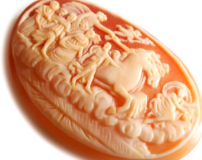 Loose shell cameo nude Aurora wagon italian cameo jewelry donadio cameos shell camée lâche ルーズカメオ свободная камея camafeo flojo