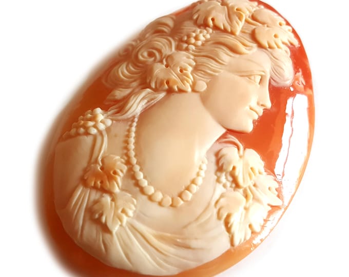 Loose Shell cameo Maenad Bacchante italian cameo jewelry donadio cameos shell camée lâche ルーズカメオ свободная камея camafeo flojo gift