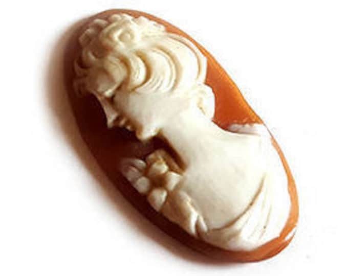 Loose shell cameo nude woman profile italian cameo jewelry donadio cameos shell camée lâche ルーズカメオ свободная камея camafeo flojo