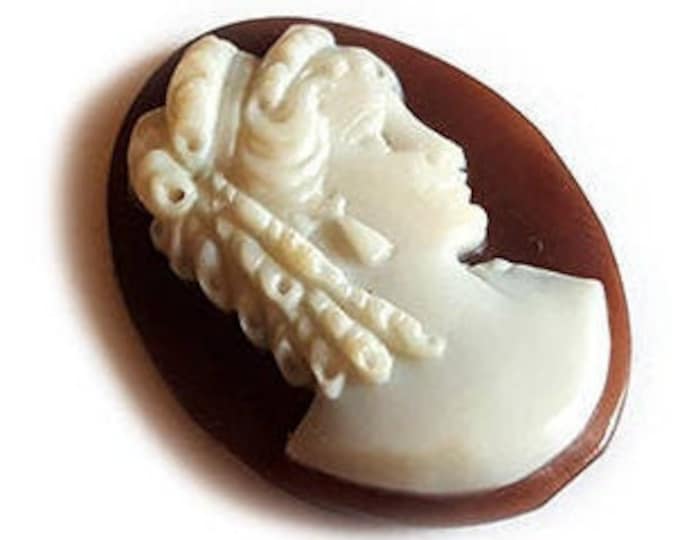 Loose shell cameo greek roman woman profile italian cameo jewelry donadio cameos shell camée lâche ルーズカメオ свободная камея camafeo flojo