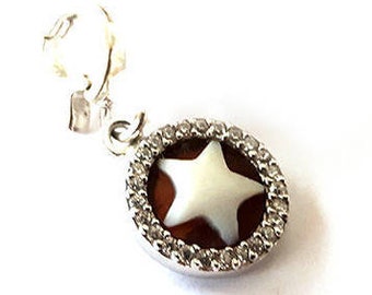 Ciondolino cammeo stella bracciale pandora gioielli italiani cameo camei italiani cammei regalo per lei