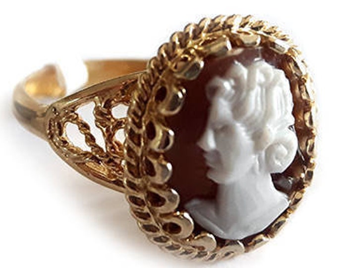 Shell cameo anello italiano cameo gioielli donadio cameos bagues bagmée .