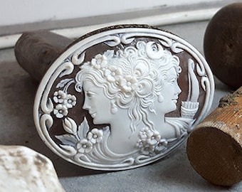Loose shell cameo Diana Flora italian cameo jewelry donadio cameo shell sardonyx cameo camée lâche ルーズカメオ свободная камея camafeo flojo