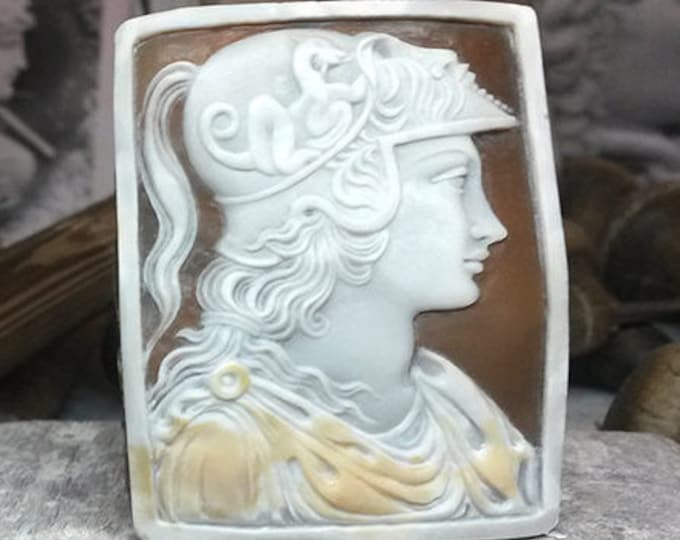Loose shell cameo square Greek Roman god italian cameo jewelry donadio cameo shell camée lâche ルーズカメオ свободная камея camafeo flojo