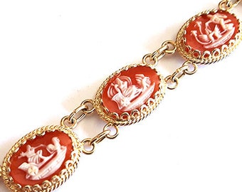 Shell cameos bracelet days of week italian cameo jewelry donadio cameos shell bracelets camée Камео браслет カメオブレスレット pulsera camafeo
