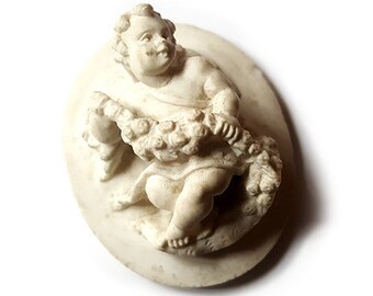 Stone relief cameo child italian stone cameo donadio cameo jewelry