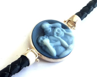 Bracciale cameo blu scimmie