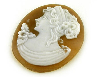 Aphrodite Sardonyx Shell Cameo: Loose Italian Cameo Jewelry