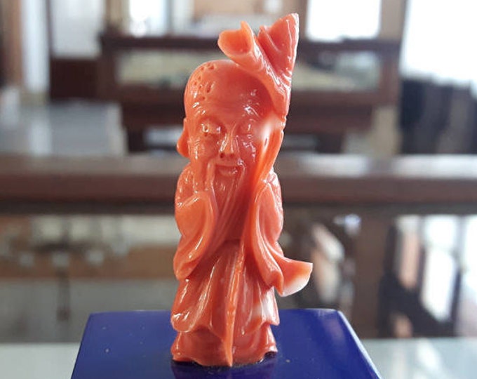Pink coral statuette italian coral jewelry donadio corals statuette figurines corail figurillas coral коралловые фигурки サンゴの人形