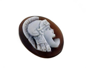 Sardonyx Shell Cameo: Athena Profile, Italian Jewelry