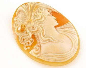 Shell cameo Ceres italian cameo jewelry donadio cameo shell carnelian cameo camée lâche ルーズカメオ свободная камея camafeo flojo birthday gift