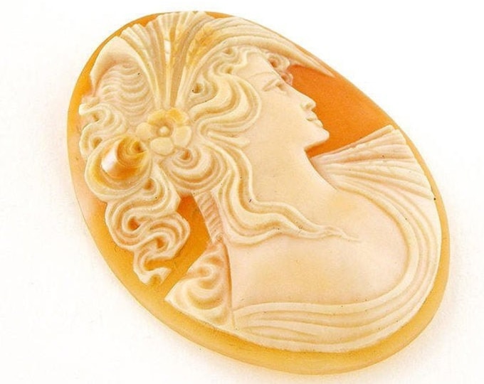 Shell cameo Ceres italian cameo jewelry donadio cameo shell carnelian cameo camée lâche ルーズカメオ свободная камея camafeo flojo birthday gift