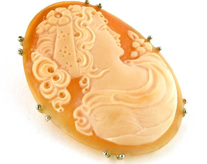 Shell cameo brooch & pendant Venus Aphrodite italian cameo jewelry donadio cameo shell camafeo broche camée Камуфляжная брошь カメオブローチ
