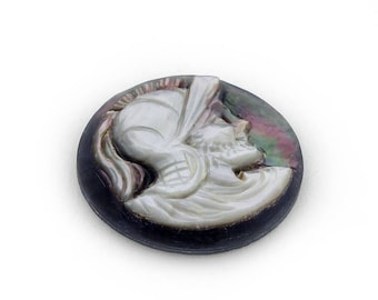 Mother of pearl cameo antique warrior italian cameo jewelry donadio cameo shell camée lâche ルーズカメオ свободная камея camafeo flojo gift