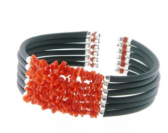 Bracciale di corallo di corallo gioielli di corallo italiano donadio coralli melodicacchi corail rouge