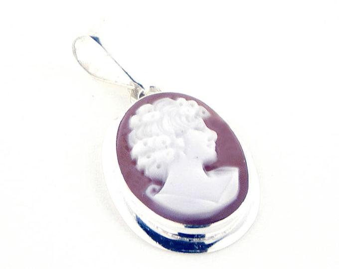 Shell cameo pendant antique profile italian cameos jewelry donadio cameos shell pendentif camée colgante de camafeo カメオペンダント Камея подвеска