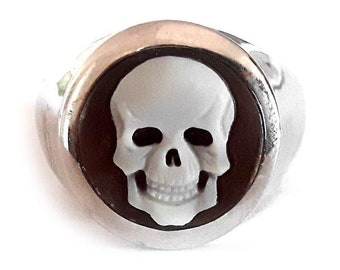 Shell cameo ring skull italian cameo jewelry donadio cameos shell bague camée homme マンカメオリング человеческое кольцо anillo camafeu