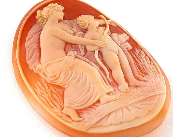 Loose shell cameo Diana silhouette italian cameos donadio cameo shell carnelian cameo camée lâche ルーズカメオ свободная камея camafeo flojo