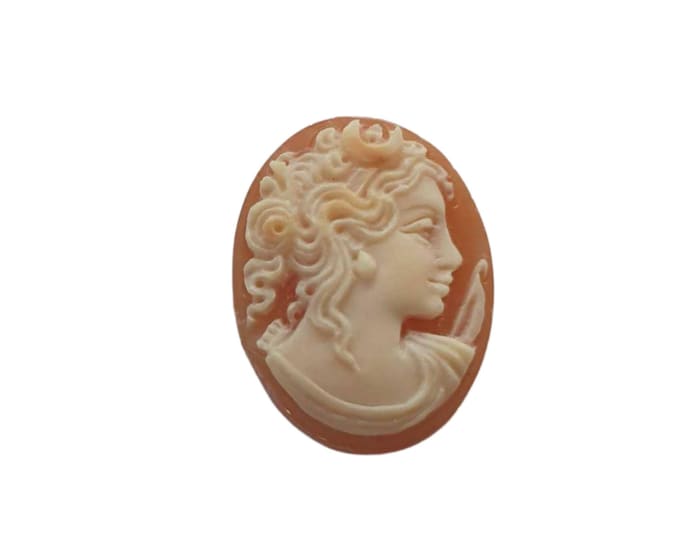 Loose shell cameo Diana goddess italian cameo jewelry donadio cameo shell camée lâche ルーズカメオ свободная камея camafeo flojo