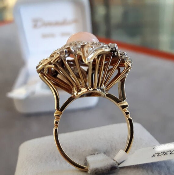 Bague corail rose hotsell
