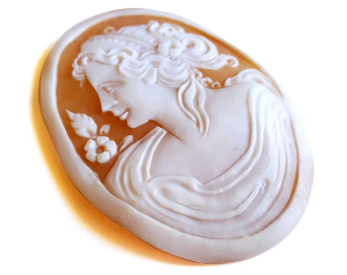 Shell cameo Venus goddess italian cameo jewelry donadio cameo shell sardonyx cameo camée lâche ルーズカメオ свободная камея camafeo flojo gift