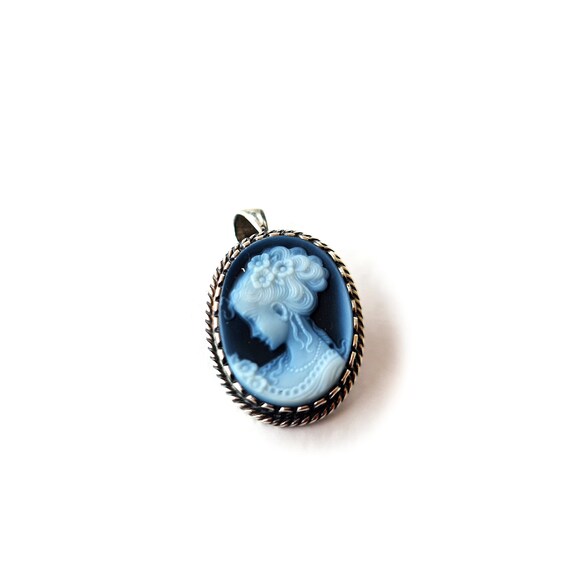 Donadioカメオブローチ ペンダントトップネックレスアンティーク