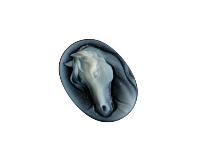 Blue stone cameo horse italian cameo jewelry donadio agate cameos pendentif camée colgante camafeo