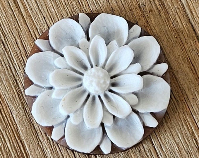 Loose shell flower italian cameo jewelry donadio - camafeo flojo