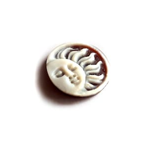 Cammeo in conchiglia sciolto cammeo del sole italiano gioielli donadio cammeo in conchiglia shell l&#39;che