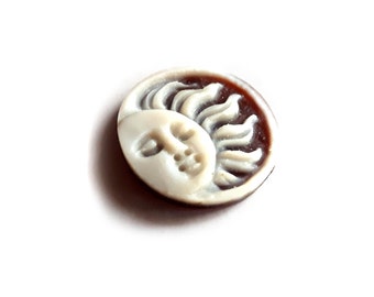 Cammeo in conchiglia sciolto cammeo del sole italiano gioielli donadio cammeo in conchiglia shell l&#39;che