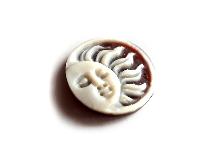 Cammeo in conchiglia sciolto cammeo del sole italiano gioielli donadio cammeo in conchiglia shell l'che