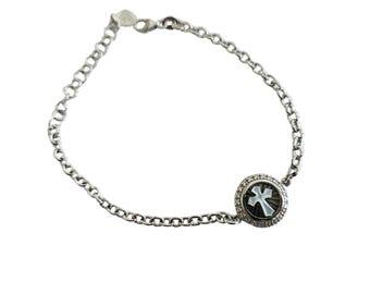 Shell cameo chain bracelet Daisy italian cameo jewelry donadio cameo shell bracelets camée camafeu Камео браслет カメオブレスレット gift