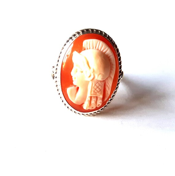 Shell Cameo Bague Minerva Athena Italien Camee Bijoux Donadio Etsy France