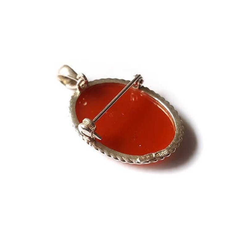 Red cameo brooch pendant floral italian cameo jewelry donadio stone cameo pendentif broche cam\u00e9e camafeu colgante \u30ab\u30e1\u30aa\u30da\u30f3\u30c0\u30f3\u30c8 \u041a\u0430\u043c\u0435\u044f \u043f\u043e\u0434\u0432\u0435\u0441\u043a\u0430