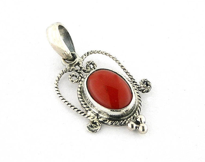 Boho coral pendant filigree italian coral jewelry donadio corals cameos jewellery pendentif corail 赤い珊瑚ペンダント красный коралловый шкентель