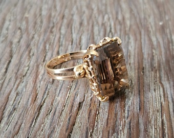 Vintage gold Amber ring italian precious jewelry donadio fine jewellery bijoux or Joyería fina изысканные украшения ファインジュエリー