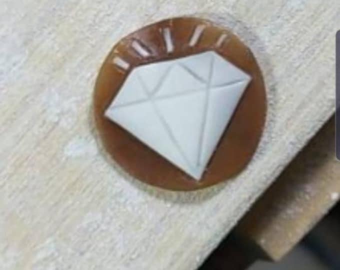 Cameo di diamante sardonyx fatto a mano