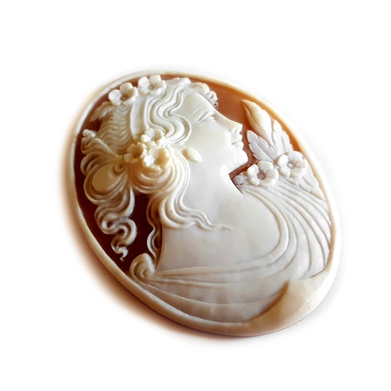Sardonyx Shell Cameo Flora Italien Camo Bijoux Donadio Camo Etsy Canada