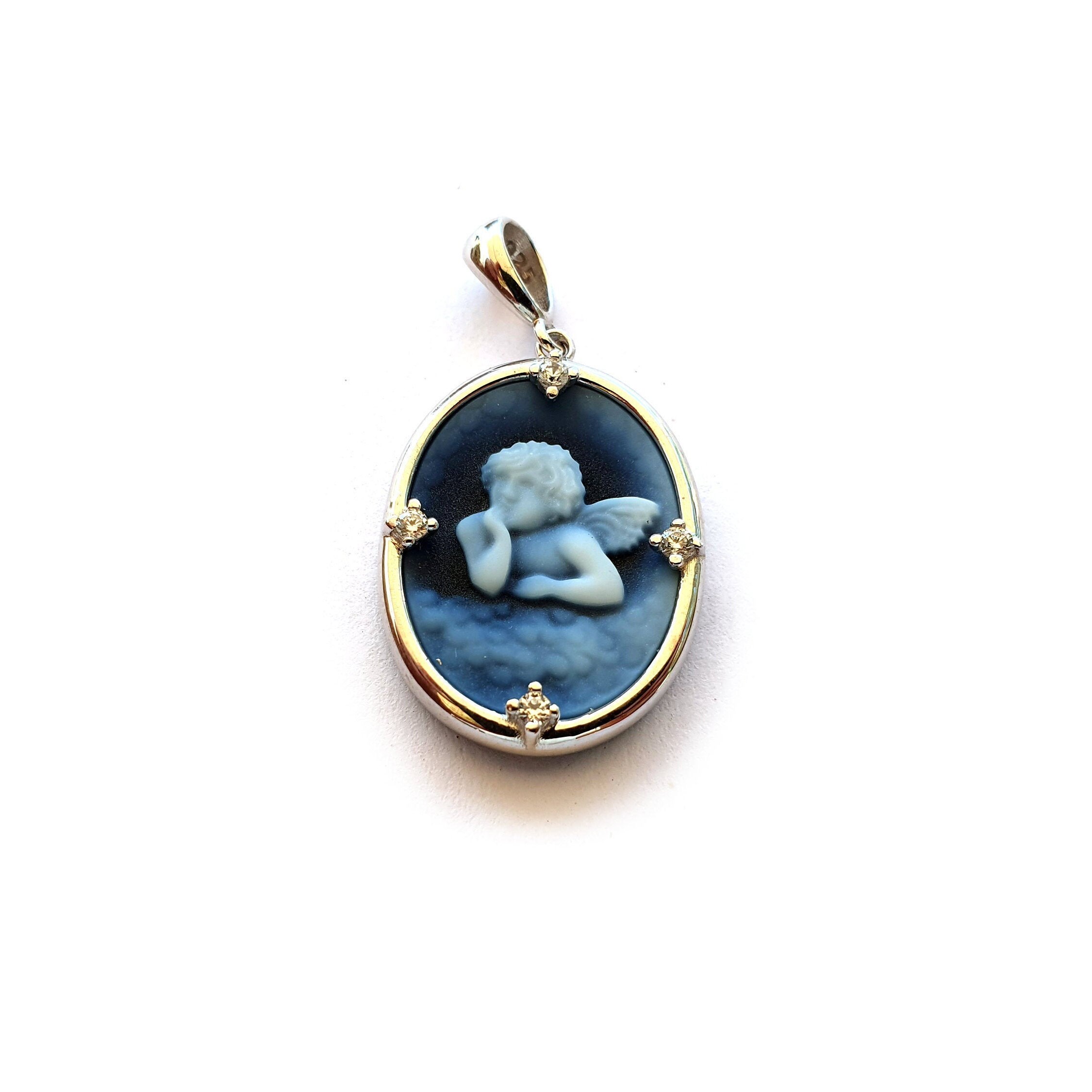 Angel cameo necklace sale