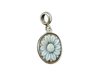 Ciondolino cammeo margherita bracciale pandora gioielli italiani cameo camei italiani cammei regalo per lei