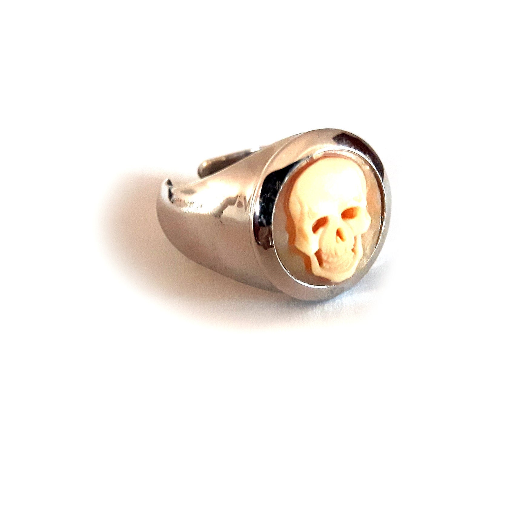 Shell Skull Cameo Ring Italian Cameo Jewelry Donadio Cameos Shell