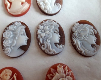 Shell cameo woman profile sardonyx cameo italian cameo jewelry donadio cameo shell camée lâche ルーズカメオ свободная камея camafeo flojo