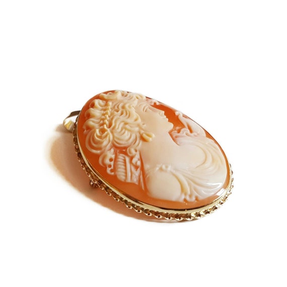 Classical Diana Cameo Brooch & Pendant Italian Cameos Jewelry 