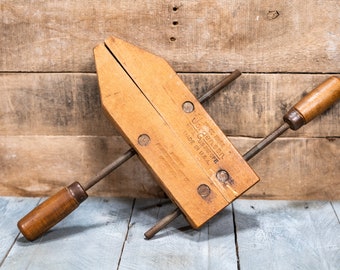 Vintage Jorgensen Wooden Vice Clamp 