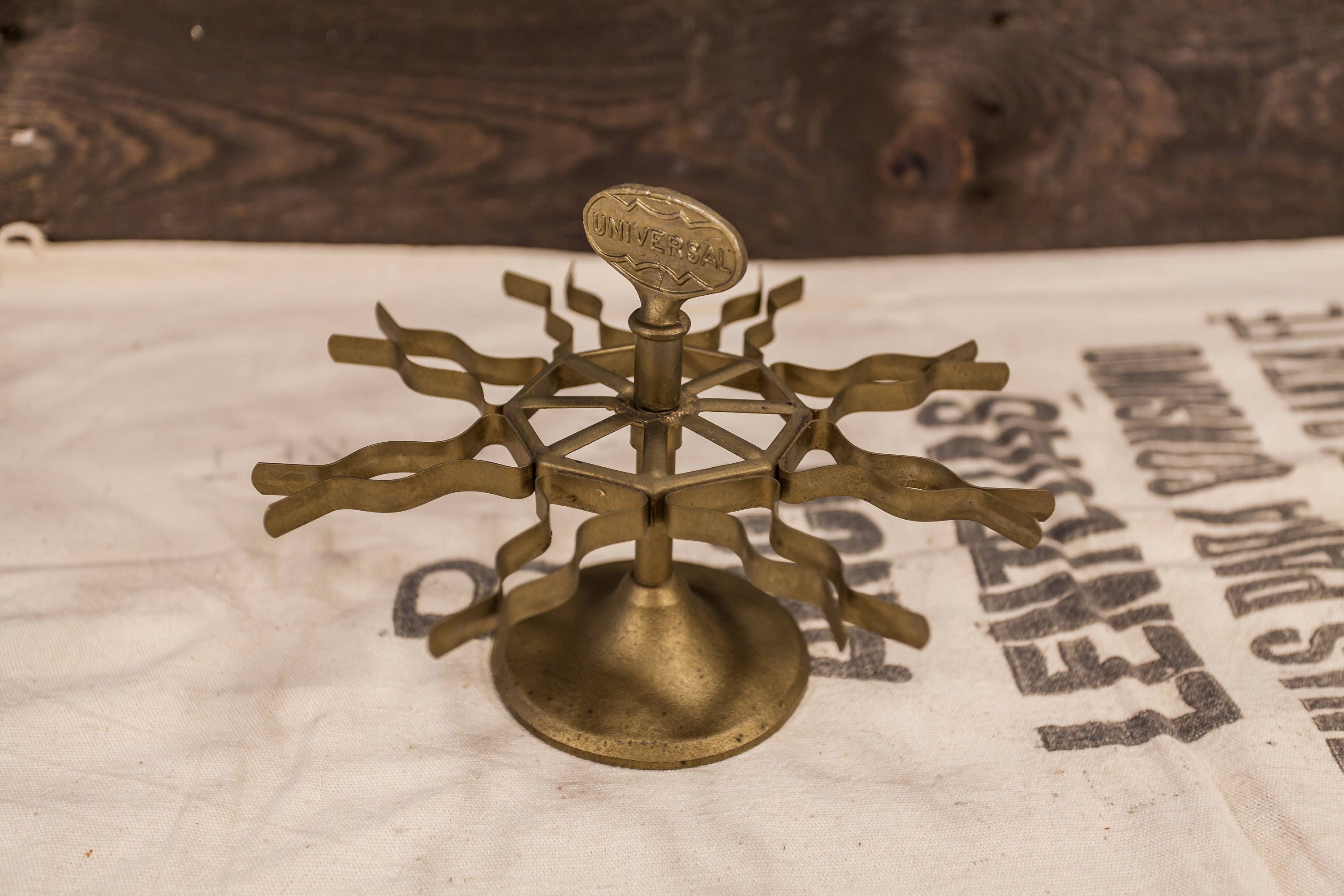 Vintage Universal Rubber Stamp Stand Carousel Office Decor Stamper