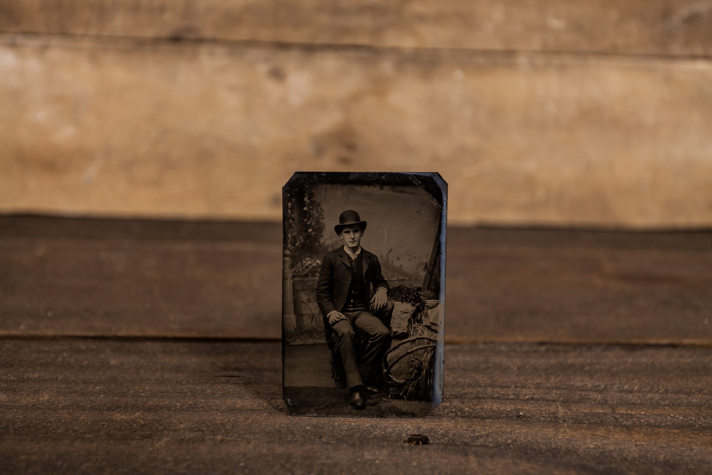 Antique Tintype Photography Man Photo Tintype Photograph Photo Props