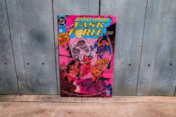 Vintage 1993 Justice League Task Force #2 Comic Book Modern Age Super Hero Comics