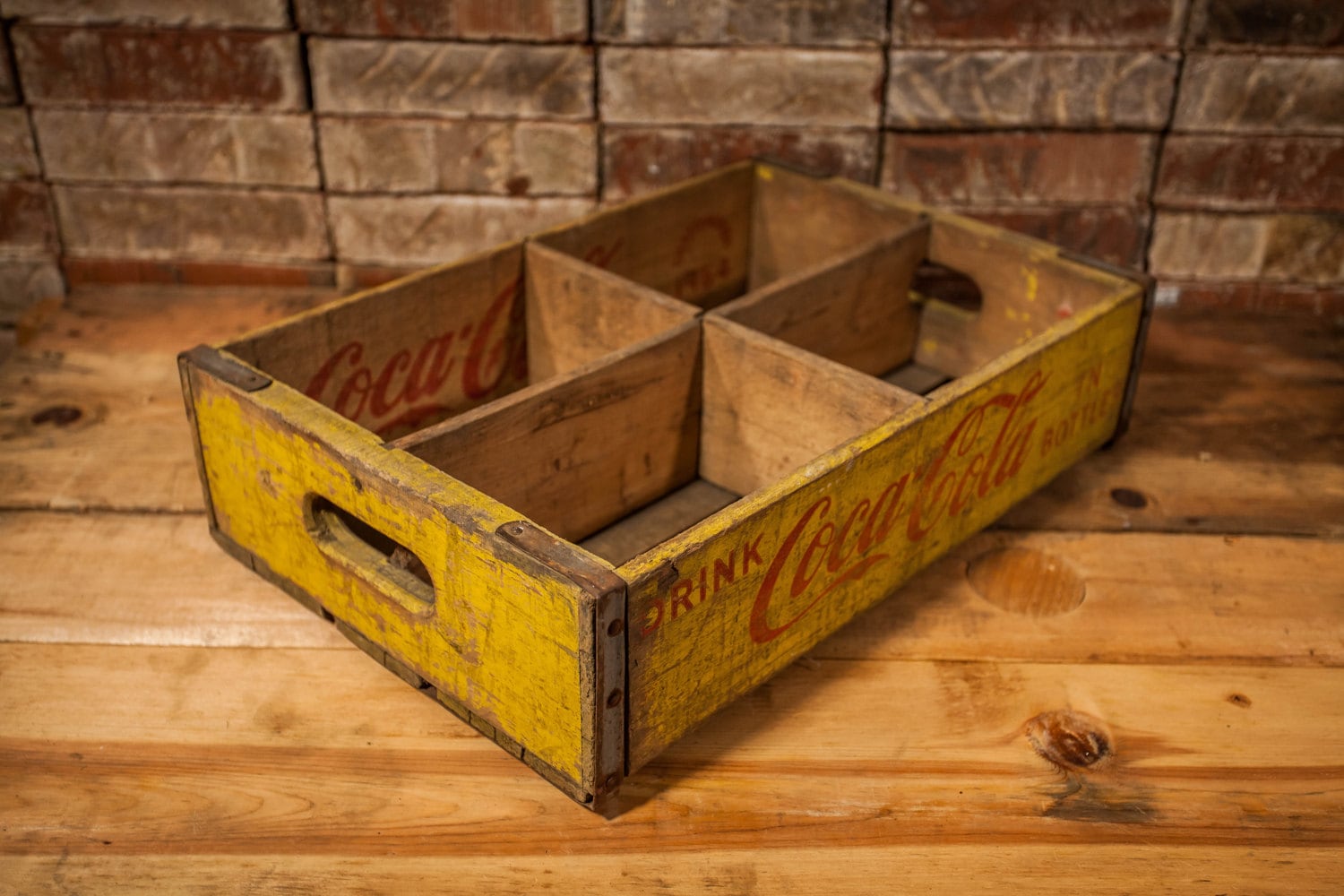 Vintage CocaCola Soda Pop Wooden Crate Chattanooga Primitive Box